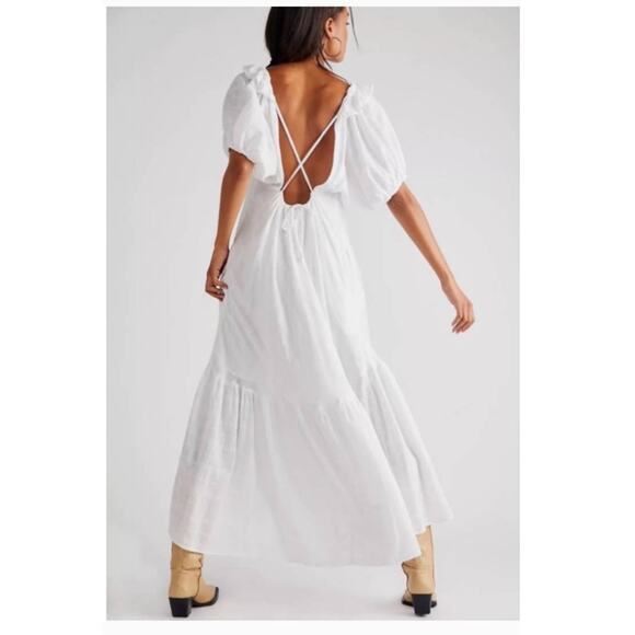 New Free People Kaylyn Midi Dress Free-est $108 MEDIUM Ivory Boho Free-est - Picture 2 of 7
